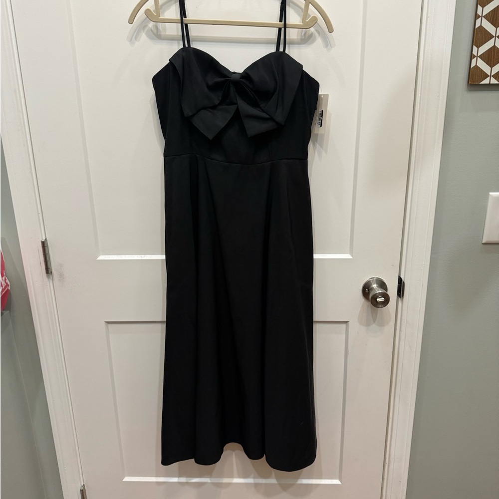 Women's Bow Midi Dress - A New Day Black